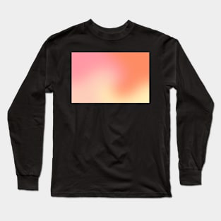 Back to School Pink and Coral Gradient Pattern Long Sleeve T-Shirt